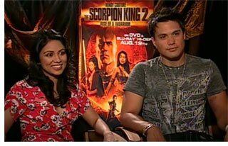 Michael Copon and Karen David